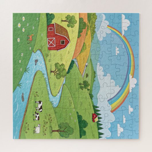 Peaceful Nature Scene Custom Photo Jigsaw Puzzle (Horizontal)