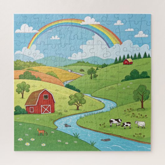 Peaceful Nature Scene Custom Photo Jigsaw Puzzle (Vertikal)