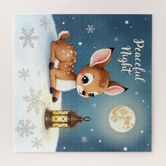 Peaceful Night Deer Puzzle (Horizontal)