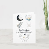 Peaceful Night Moonlight Uplift_ Insred Gentle Art Karte (Vorderseite)