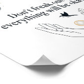 Peaceful Night Moonlight Uplift_ Insred Gentle Art Poster (Ecke)