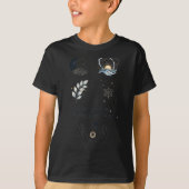 Peaceful Night Moonlight Uplift_ Insred Gentle Art T-Shirt (Vorderseite)