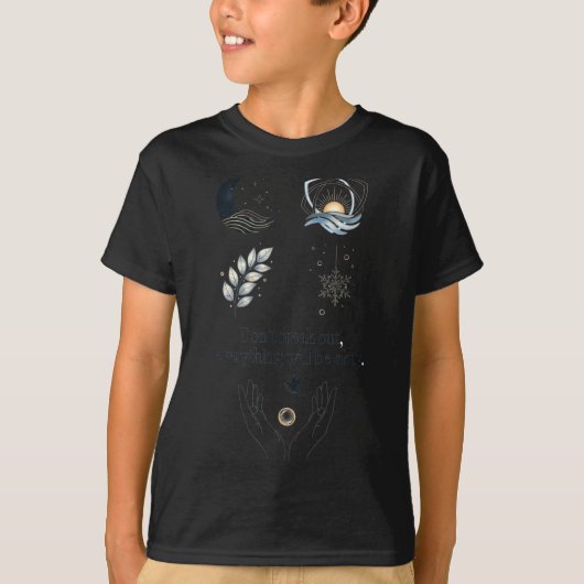Peaceful Night Moonlight Uplift_ Insred Gentle Art T-Shirt (Vorderseite)