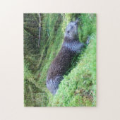 Peaceful Otter Riverside Nature Wildlife Calm Puzzle (Vertikal)