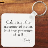 Peaceful pixel face in soft tones schlüsselanhänger (Rückseite)