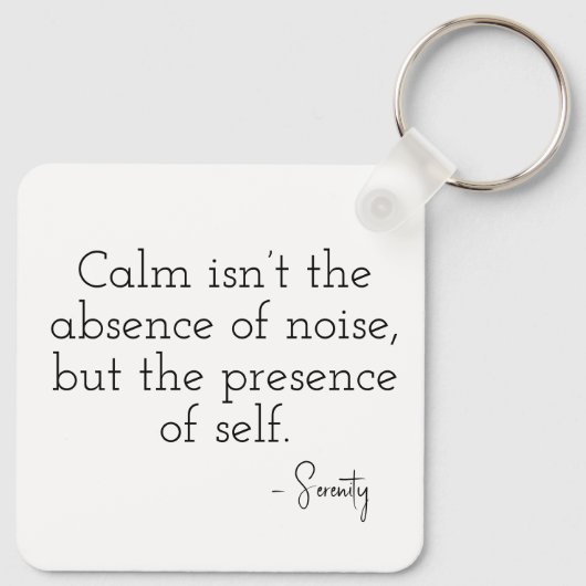 Peaceful pixel face in soft tones schlüsselanhänger (Rückseite)