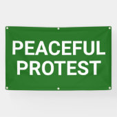 Peaceful Protest Banner (Horizontal)