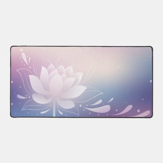 Peaceful Rhythm with Lotus Desk Mat Schreibtischunterlage (Vorderseite)