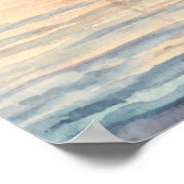 Peaceful Sailboat Sunset Poster (Ecke)