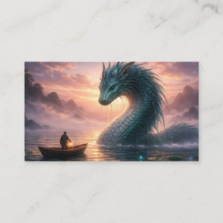 Peaceful Sea Creature Fantasy Business Card Visitenkarte