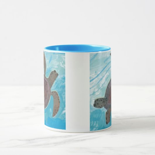 Peaceful Sea Turtle Mug Tasse (Zentrum)