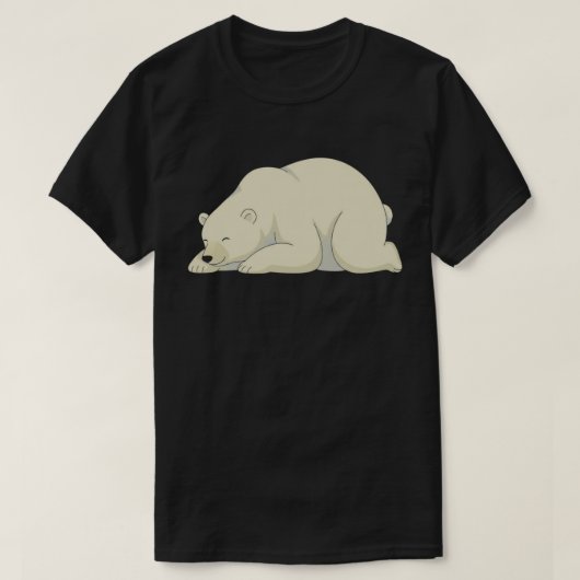 Peaceful Sleeping Bear Illustration – Calm Everyda T-Shirt (Design vorne)