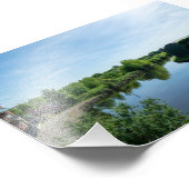 Peaceful Waterside at Wakefield Waterfront Fotodruck (Ecke)