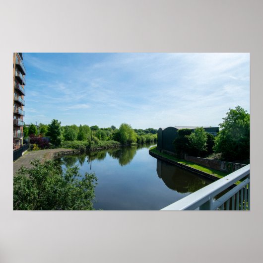 Peaceful Waterside at Wakefield Waterfront Poster (Vorne)