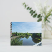 Peaceful Waterside at Wakefield Waterfront Postkarte (Stehend Vorderseite)