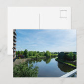 Peaceful Waterside at Wakefield Waterfront Postkarte (Vorne/Hinten)