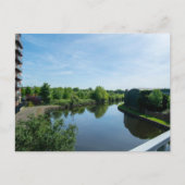 Peaceful Waterside at Wakefield Waterfront Postkarte (Vorderseite)