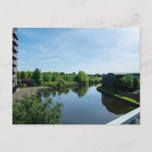 Peaceful Waterside at Wakefield Waterfront Postkarte (Vorderseite)