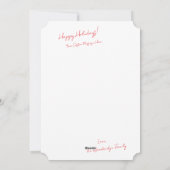 Peaceful Yogi by Christmas Tree Feiertagskarte (Rückseite)