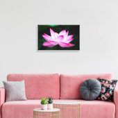Peaceful Zen Lotus Flower Canvas Print Leinwanddruck (Insitu (Wohnzimmer))