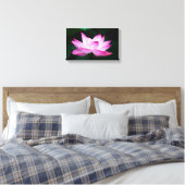 Peaceful Zen Lotus Flower Canvas Print Leinwanddruck (Insitu (Schlafzimmer))
