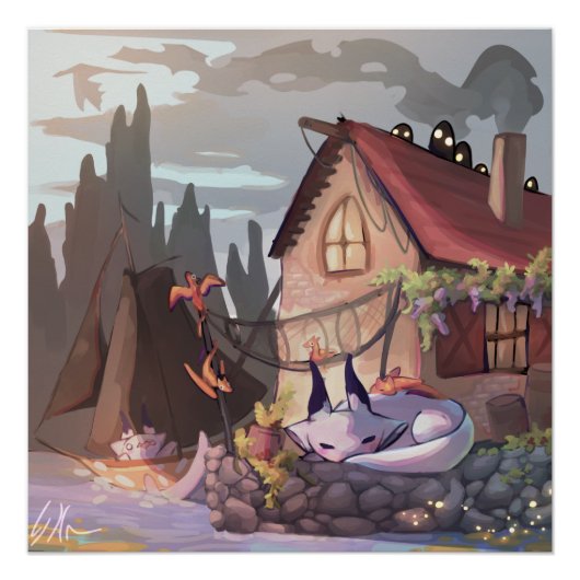 Peacefull morning poster (Vorderseite)