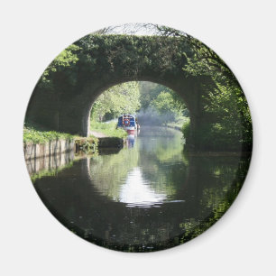 Peacefulness-blauer Boot Llangollen Kanal Magnet
