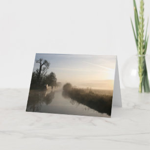 Peacefulness Llangollen Canal Sunrise Notecard Karte