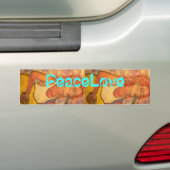 PeaceLove akustisches Mädchen Autoaufkleber (Auf Auto)