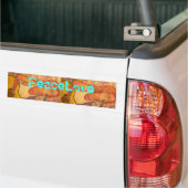PeaceLove akustisches Mädchen Autoaufkleber (Auf Lkw)