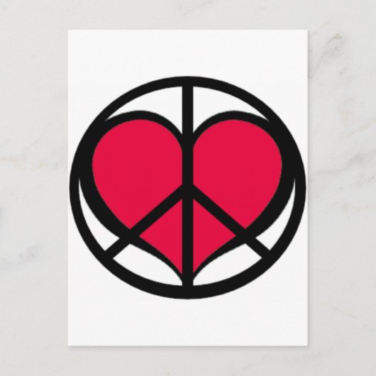 PeaceLove Postkarte (Vorderseite)