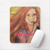PeaceLove Rocker-Mädchen Mousepad (Mit Mouse)