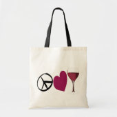 PeaceLove&Wine Tasche (Vorne)