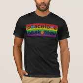 PeaceLoveBasketball PRIDE Amer Apparel Shirt (schw (Vorderseite)