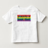 PeaceLoveBasketball PRIDE Kleinkind Jersey T - Shi Kleinkind T-shirt (Vorderseite)