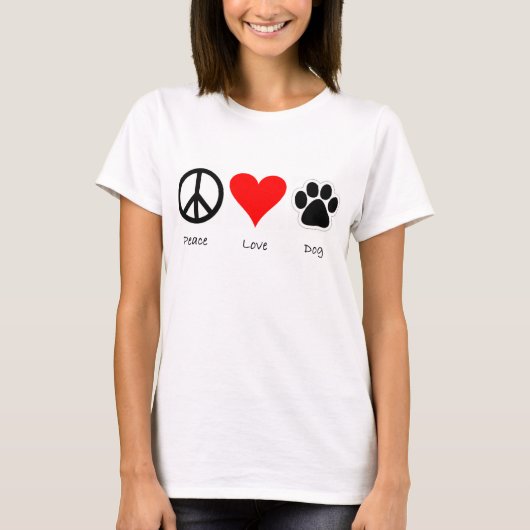 Peacelovedog T-Shirt (Vorderseite)