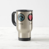 Peacelovehockey Reisebecher (Vorderseite Links)