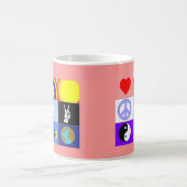 peaceloveunity Tasse - Rosa (Mittel)