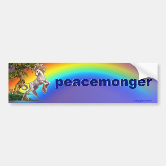peacemonger autoaufkleber (Vorne)