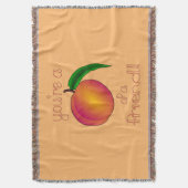 Peach a Friend Decke (Vorderseite Vertikal)
