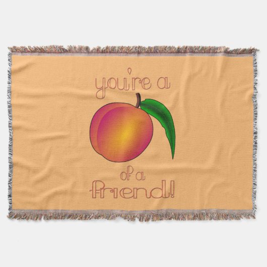Peach a Friend Decke (Vorderseite)