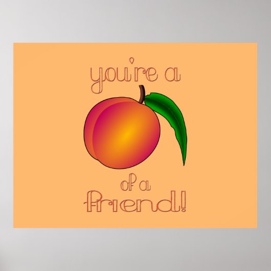Peach a Friend Poster (Vorne)