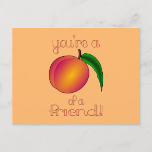 Peach a Friend Postkarte