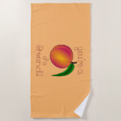 Peach a Friend Strandtuch (Vorderseite)