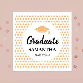 Peach Abschluss Serviette