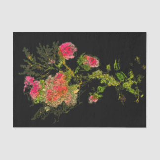 Peach Abstrakt Rose Floral Decoupage Seidenpapier