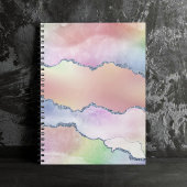 Peach Agate | Hübsch Holographic Watercolor Ombre Notizblock