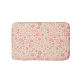 Peach Airy Wildblume Meadow Pattern Badematte (Vorderseite)