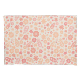 Peach Airy Wildblume Meadow Pattern Kissenbezug
