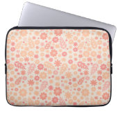 Peach Airy Wildblume Meadow Pattern Laptopschutzhülle (Vorderseite)
